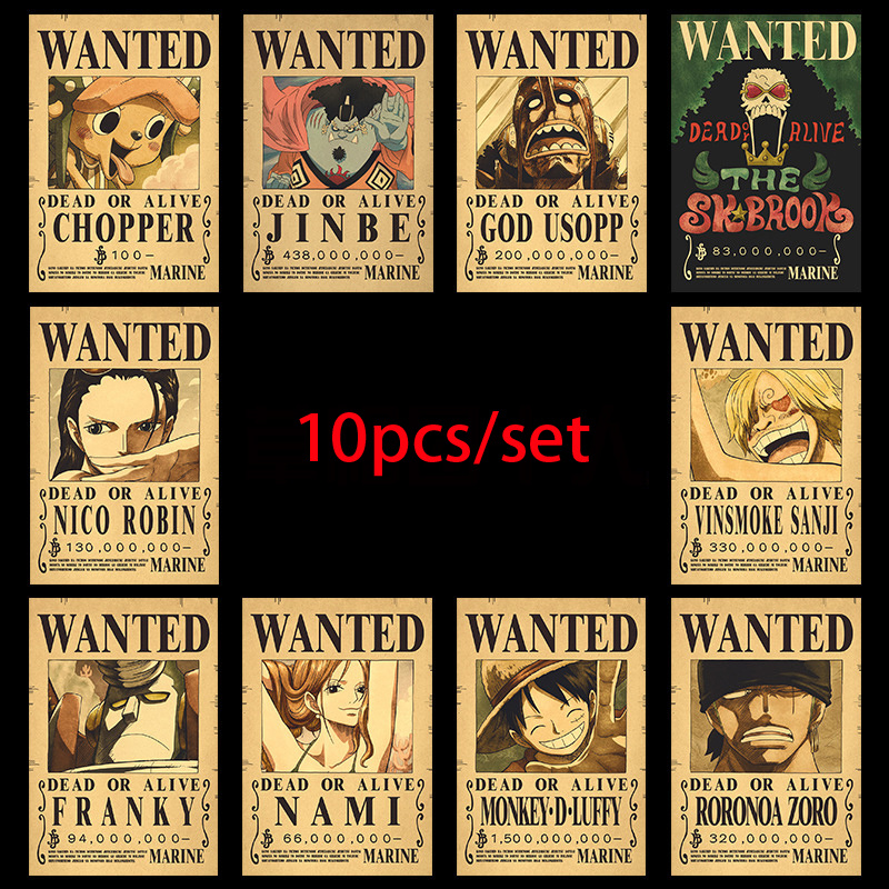 Vintage Toy Collector - 10pcs Anime One Piece Luffy 3