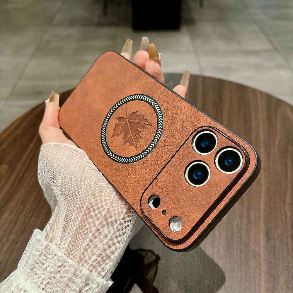 Magnetic Leather Case for iPho - огляд і ціна Camera Leather Case