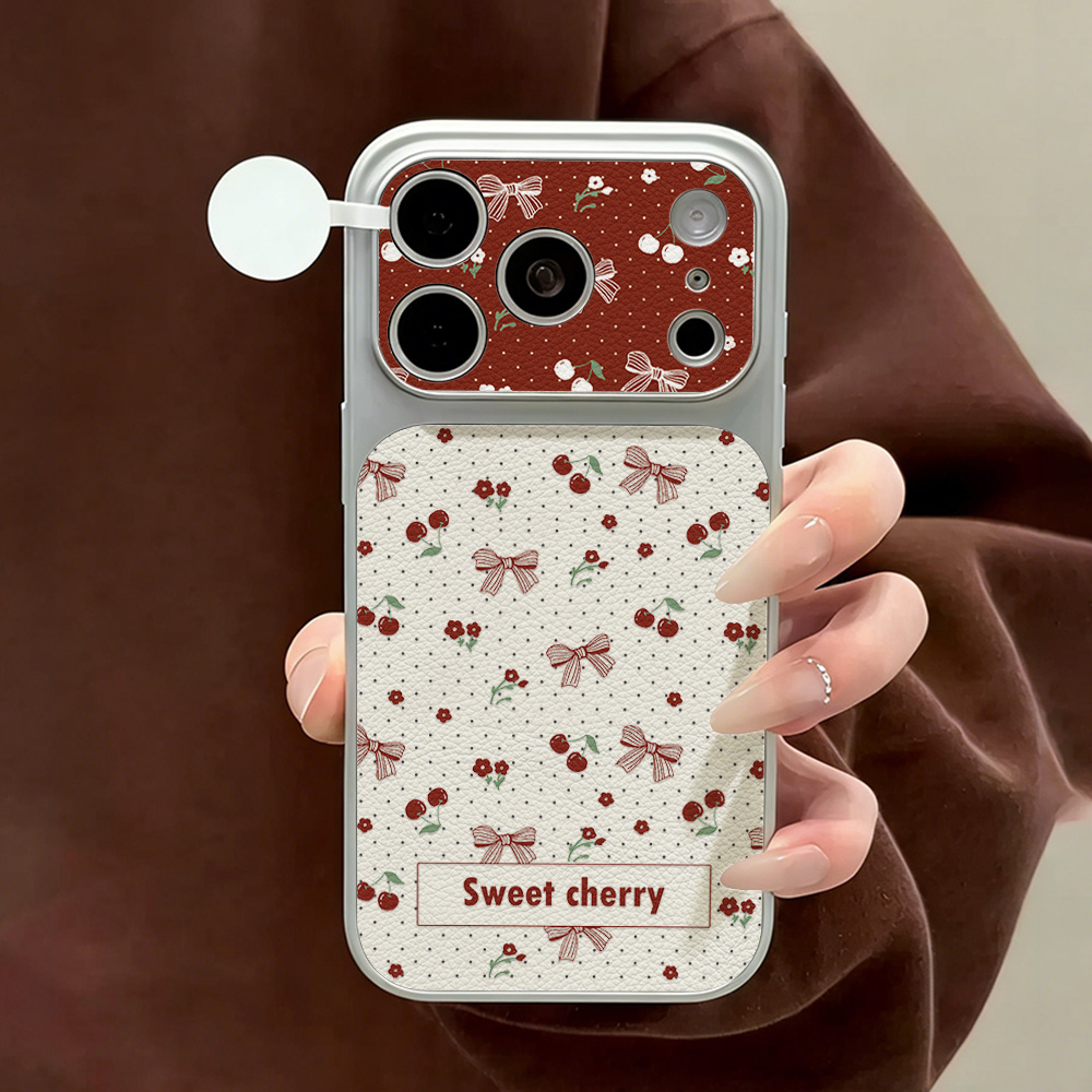 Sweet Cherry Bow Leather Phone - огляд і ціна Camera Leather Case