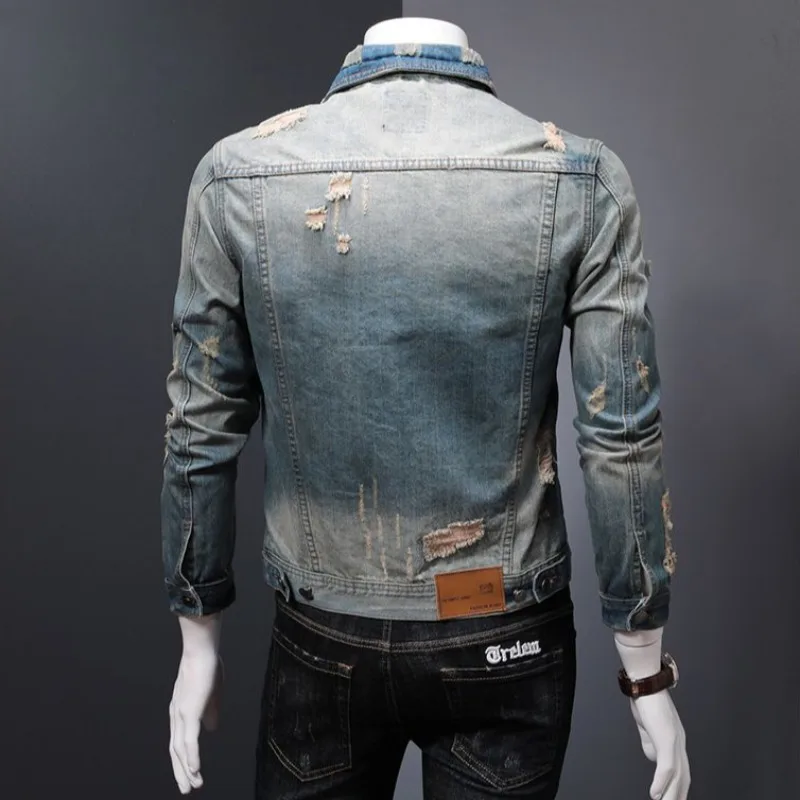 Padded Denim Jackets Man Warm  - огляд і ціна Vintage Collectible Buttons