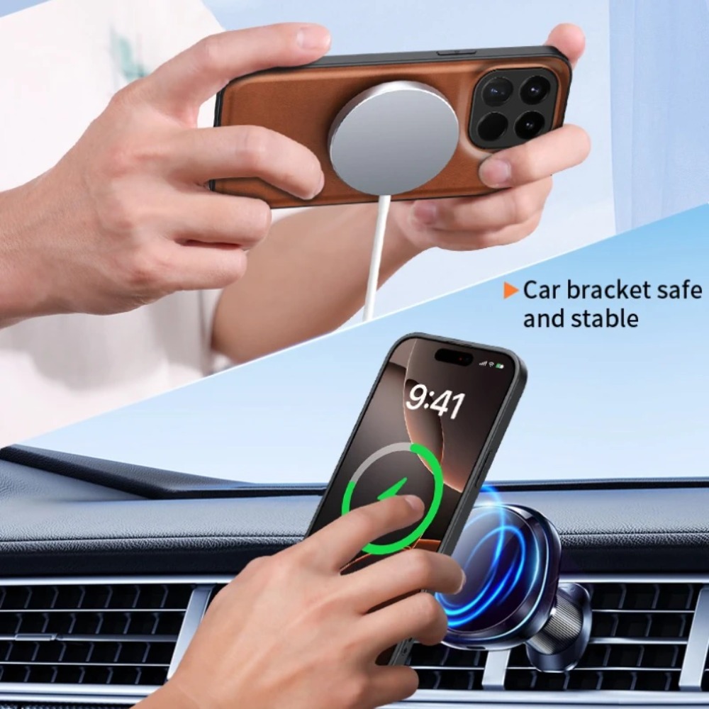 PU Leather Magnetic Case for X - огляд і ціна Camera Leather Case
