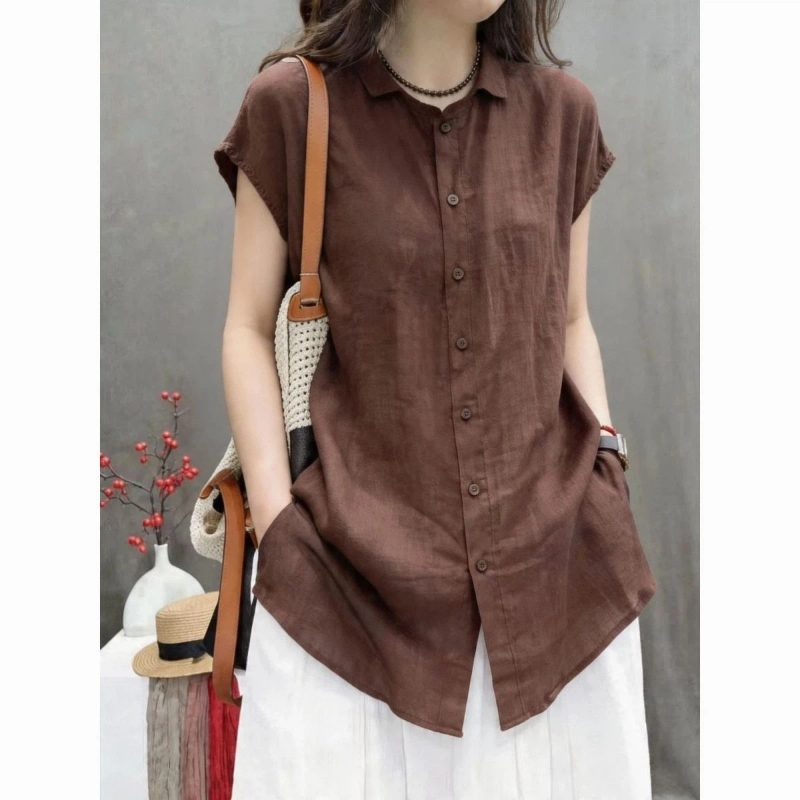 Office Lady Short Sleeve Solid - огляд і ціна Vintage Collectible Buttons