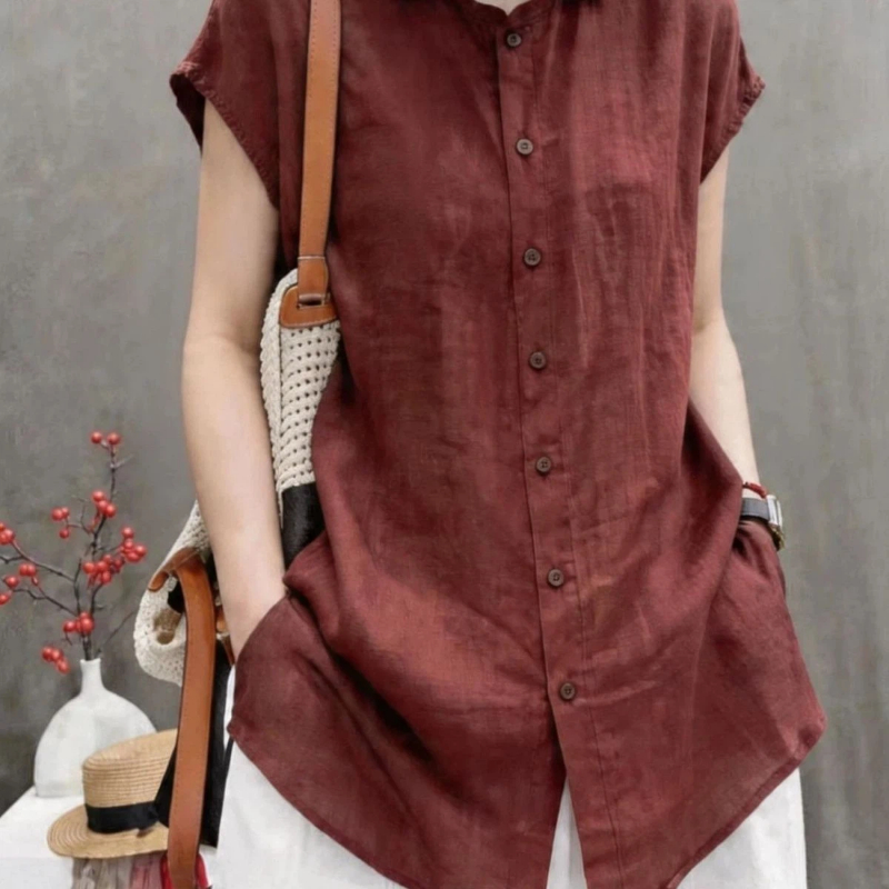 Office Lady Short Sleeve Solid - огляд і ціна Vintage Collectible Buttons