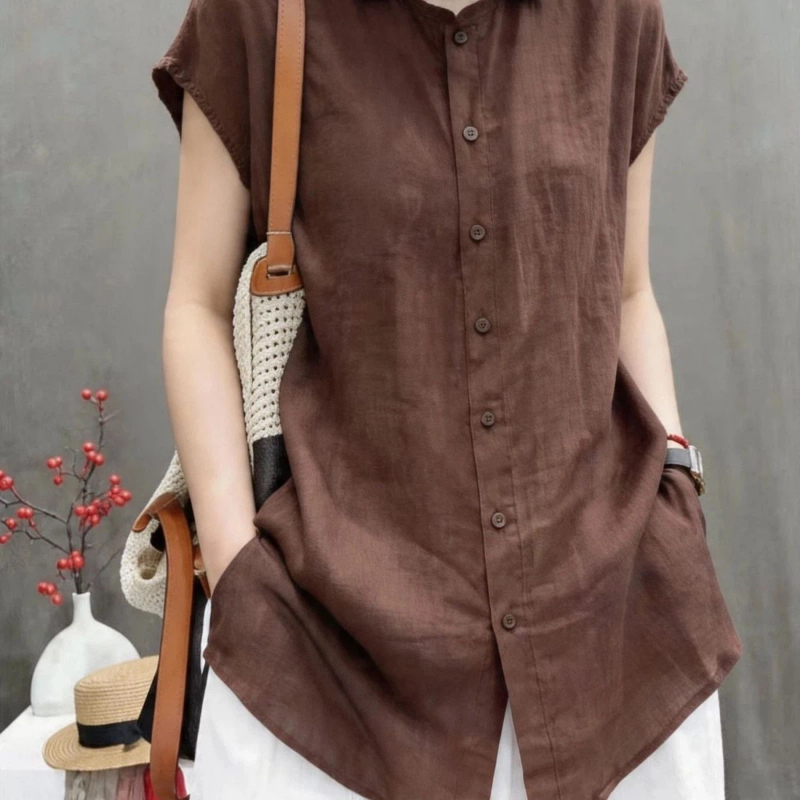 Office Lady Short Sleeve Solid - огляд і ціна Vintage Collectible Buttons