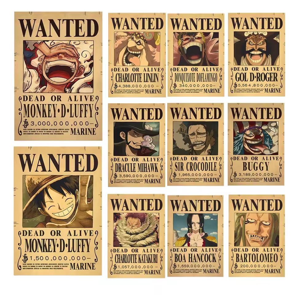 Anime One Piece Bounty Wanted  - огляд і ціна Vintage Toy Collector