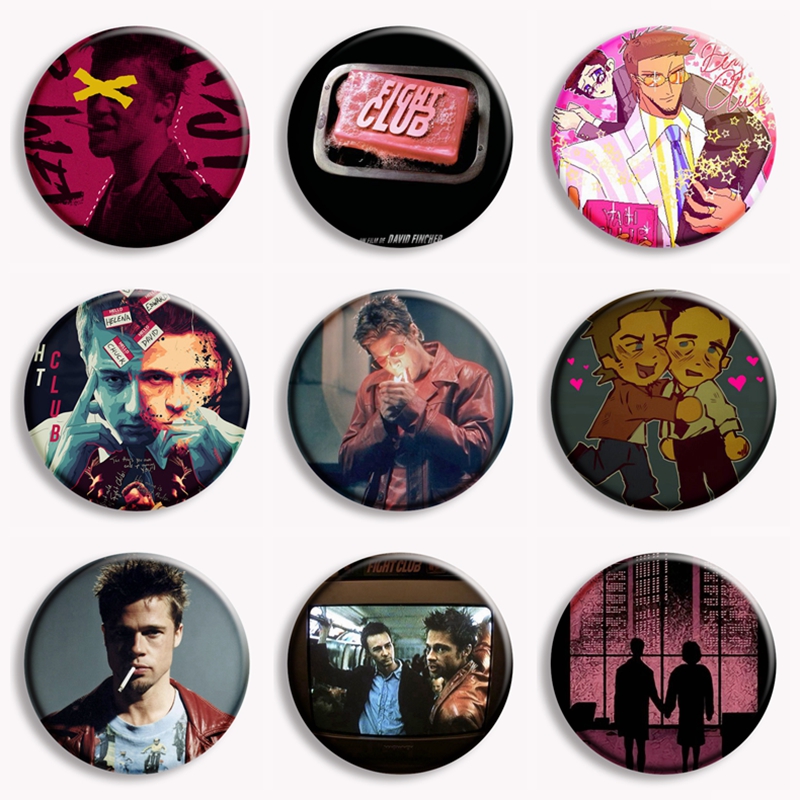 Retro Classic Movie Fight Club - огляд і ціна Vintage Collectible Buttons