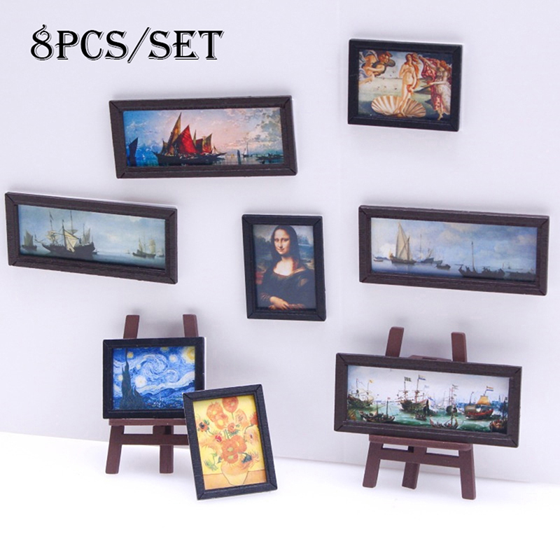 8Pcs/Set 1:12 Dollhouse Miniat - огляд і ціна Vintage Toy Collector
