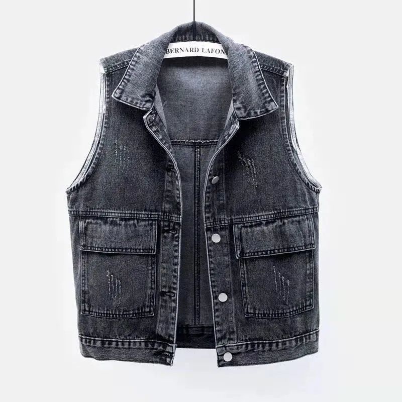 Denim Frayed Vintage Sleeveles - огляд і ціна Vintage Collectible Buttons
